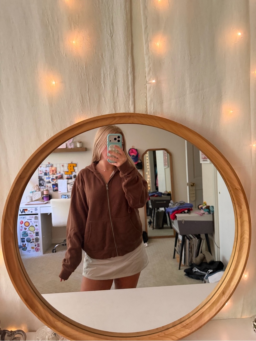 Brandy Melville brown christy hoodie